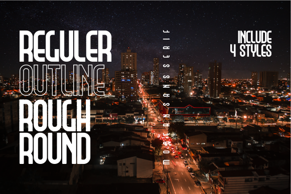 Light City Font PNG with transparent background - Preview 2
