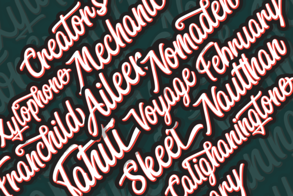 Magnitude Script Font PNG with transparent background - Preview 2