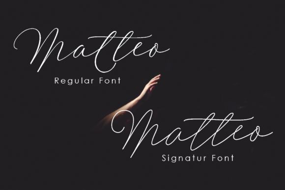 Matteo Duo Font PNG with transparent background - Preview 1