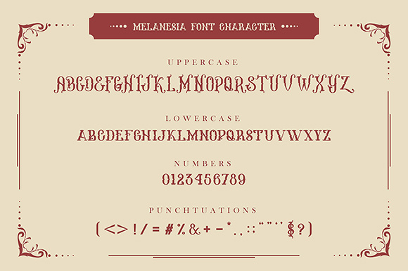 Melanesia Font PNG with transparent background - Preview 2