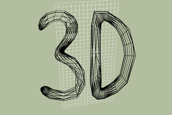 Meshes Font PNG with transparent background - Preview 2