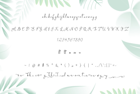 Mollucash Font PNG with transparent background - Preview 6