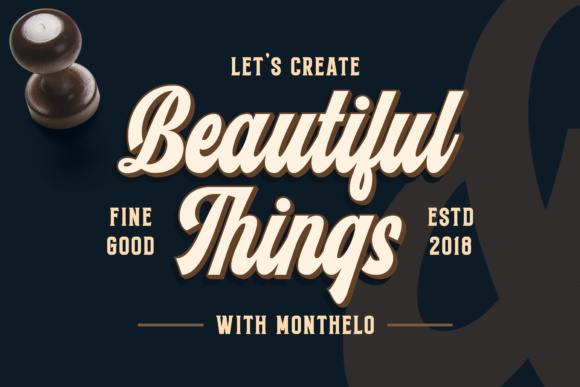 Monthelo Font PNG with transparent background - Preview 2