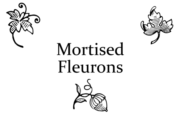 Mortised Fleurons Font PNG with transparent background - Preview 2