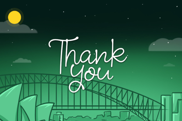 Night in Sidney Font PNG with transparent background - Preview 5
