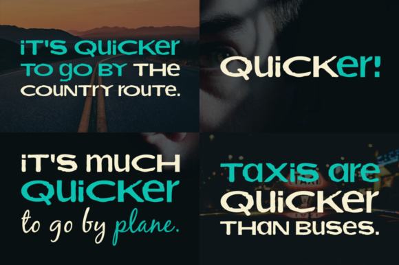 Quicker Than the Eye Font PNG with transparent background - Preview 1