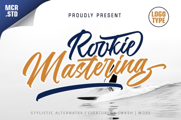 Rookie Mastering Script Fonts Font Door Mercurial