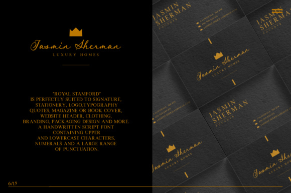 Royal Stamford Font PNG with transparent background - Preview 5