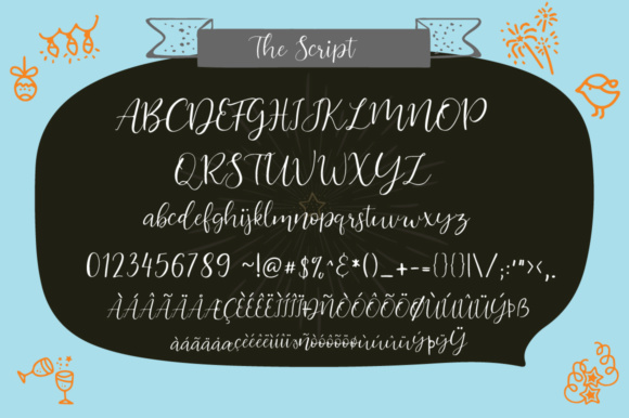 Silent Night Duo Font PNG with transparent background - Preview 4