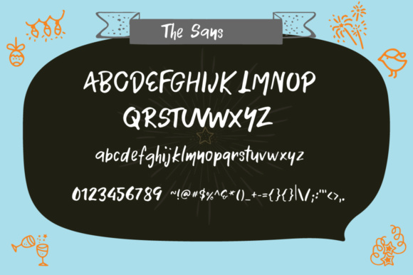 Silent Night Duo Font PNG with transparent background - Preview 5