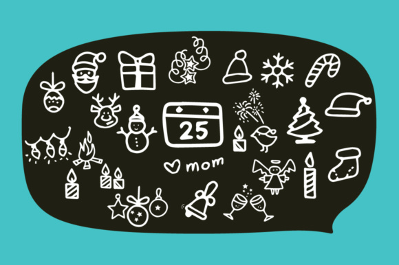Silent Night Duo Font PNG with transparent background - Preview 6