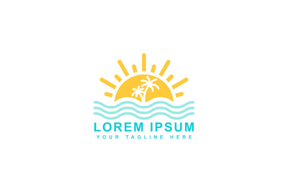 Sun Island Vector Design