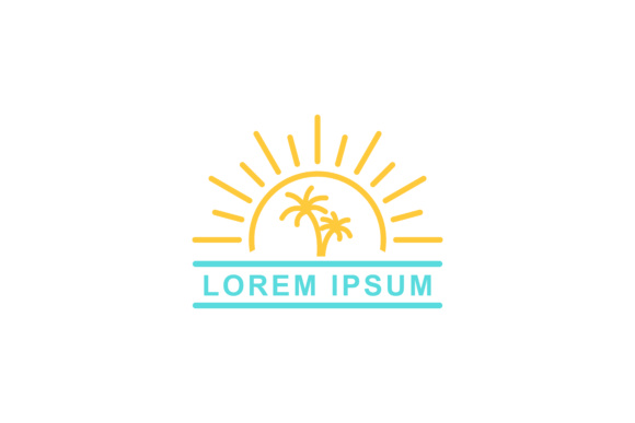 Sun Island Vector Design