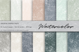 Watercolor Digital Paper Background Graphic by BonaDesigns · Creative ...