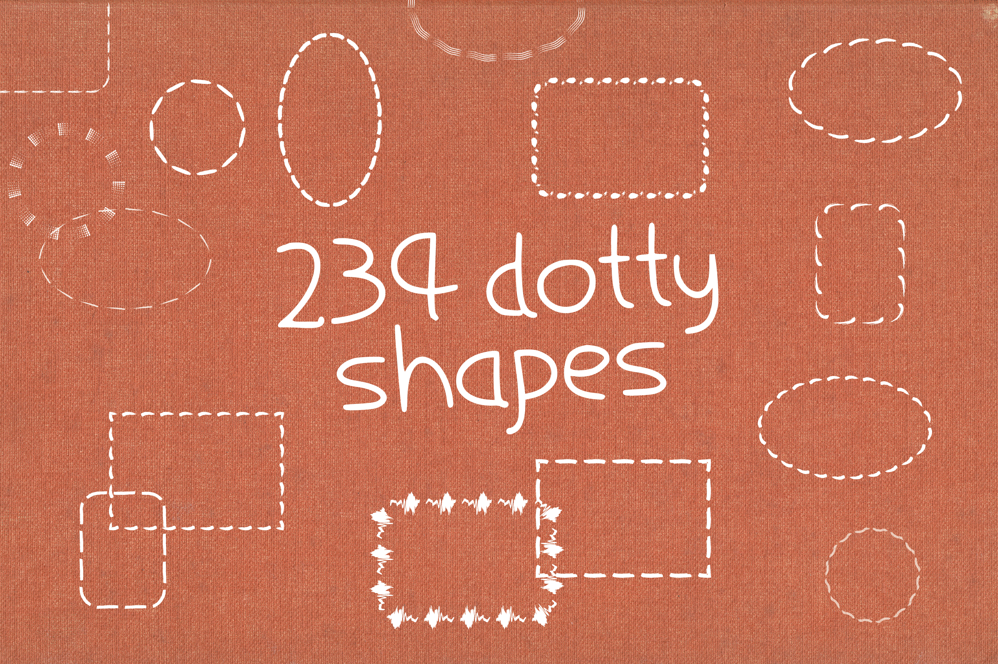 234 Textured Dotty Shapes