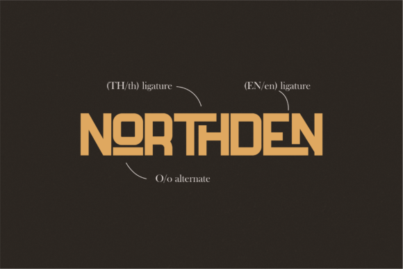 Northden Font PNG with transparent background - Preview 1