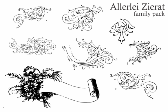 Allerlei Zierat Family Font - Preview 6