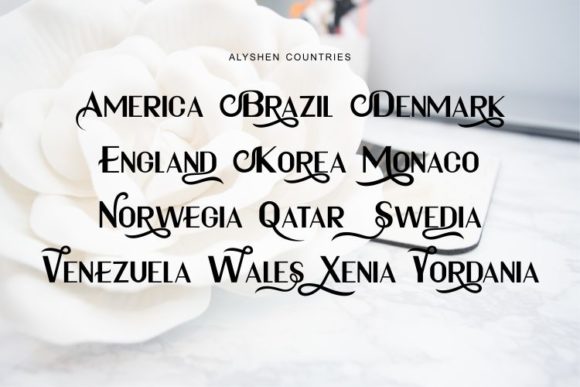 Alyshen Font - Preview 1