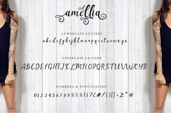 Amellia Font - Preview 3