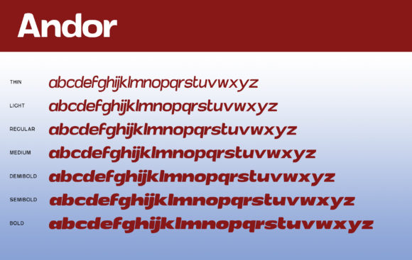 Andor Family Font - Preview 4