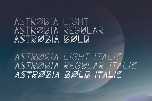 Astrobia Family Font - Preview 1