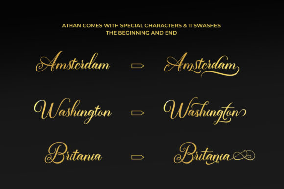 Athan Script Font - Preview 5