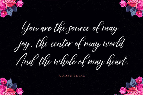 Audentcial Font - Preview 6