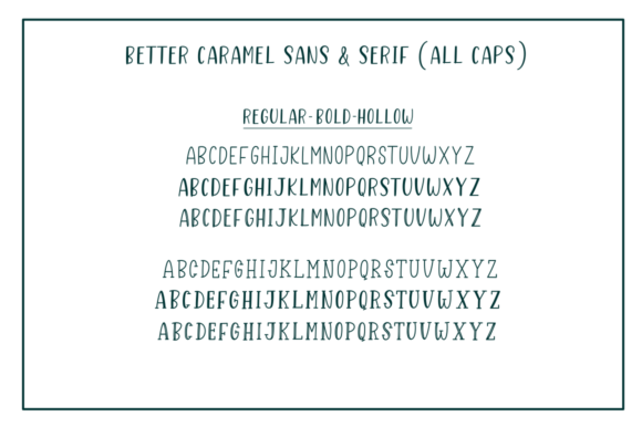 Better Caramel Trio Font - Preview 2