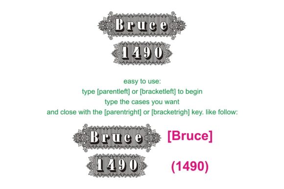 Bruce 1490 Font - Preview 1