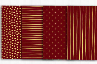 Burgundy Gold Digital Paper Graphic by BonaDesigns · Creative Fabrica