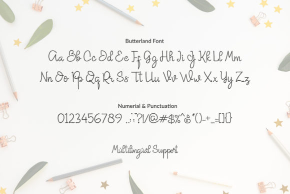 Butterland Font - Preview 1