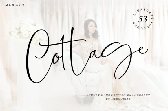 Cottage Script & Handwritten Font By Mercurial