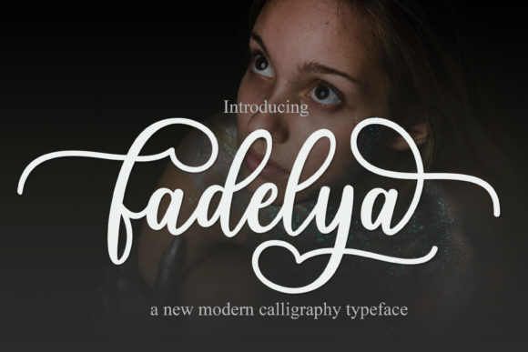 Fadelya Script Font PNG with transparent background - Preview 1