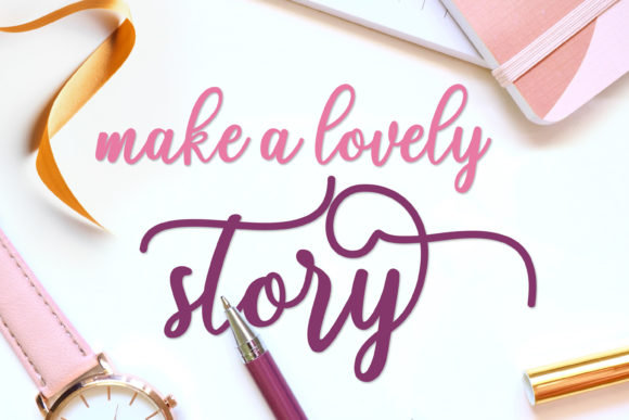 Fadelya Script Font PNG with transparent background - Preview 6