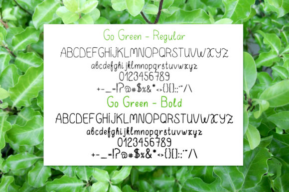 Go Green Font - Preview 4