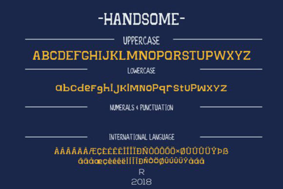 Handsome Font - Preview 5