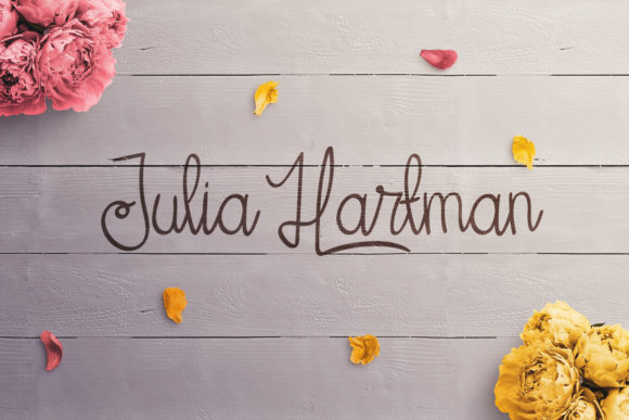 Her Garden Font font preview - 3