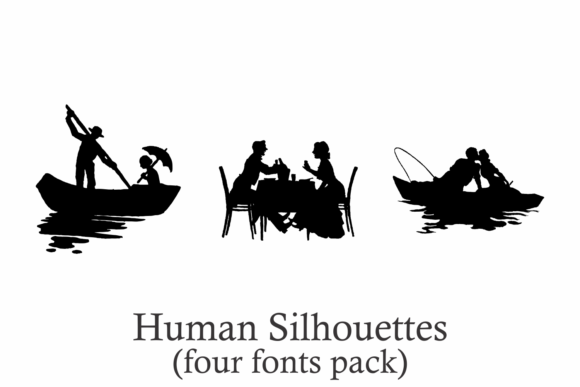 Human Silhouettes Font - Preview 4