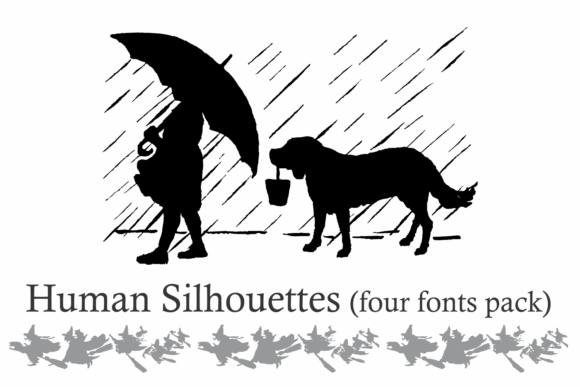 Human Silhouettes Font - Preview 5