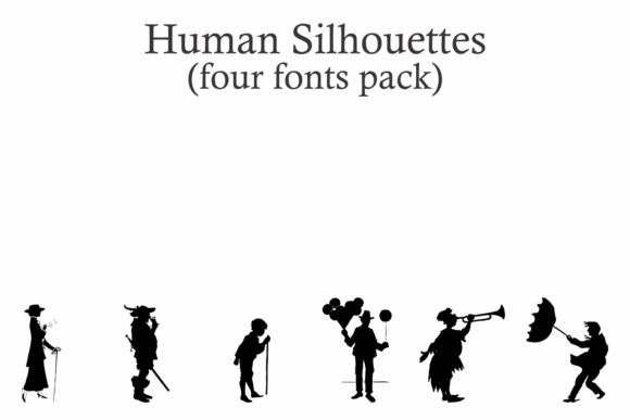 Human Silhouettes Font - Preview 6