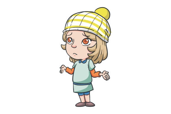 Illustration Character of a Girl Grafik Druckbare Illustrationen Von Donovan