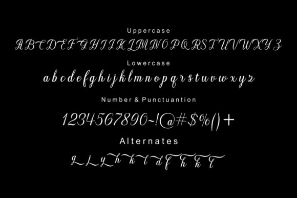 Kathyna Script Font PNG with transparent background - Preview 5