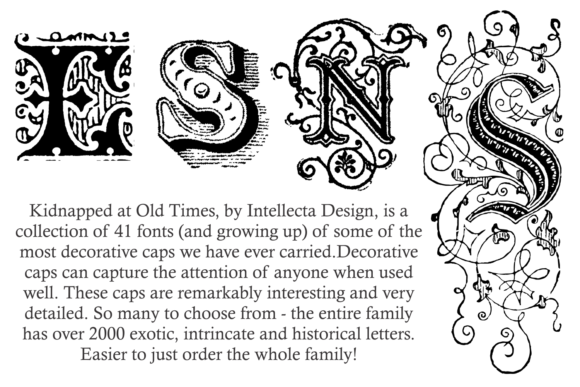 Kidnapped at Old Times Family Font PNG with transparent background - Preview 1