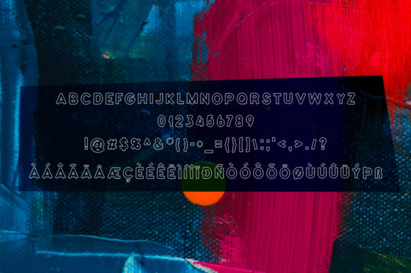 Kookie Monxir Stroke Font PNG with transparent background - Preview 3