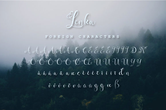Lenka Font PNG with transparent background - Preview 1