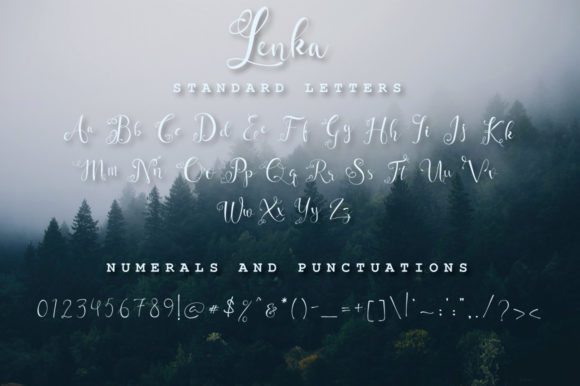 Lenka Font PNG with transparent background - Preview 2