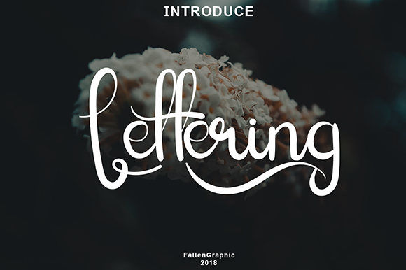 Lettering Script font preview — dynamic hand-lettering style for poster design and streetwear branding