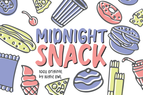 Like Snacking Font font preview - 2