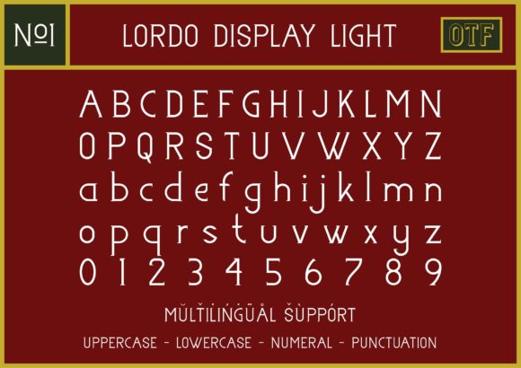 Lordo Family Font PNG with transparent background - Preview 2