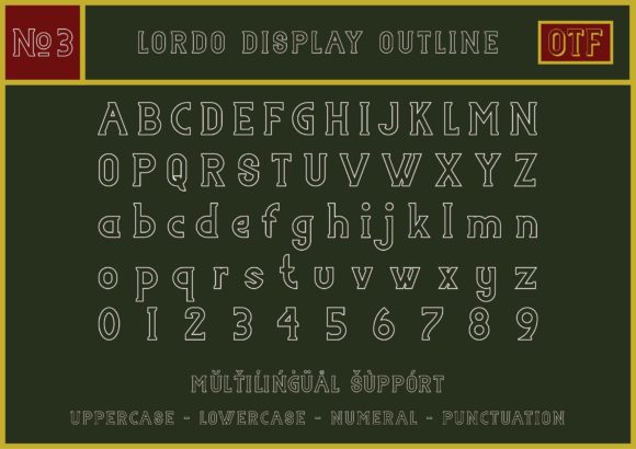Lordo Family Font PNG with transparent background - Preview 3